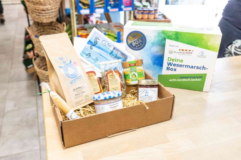 Aufnahme der Premium Wesermarsch-Box mit Inhalt